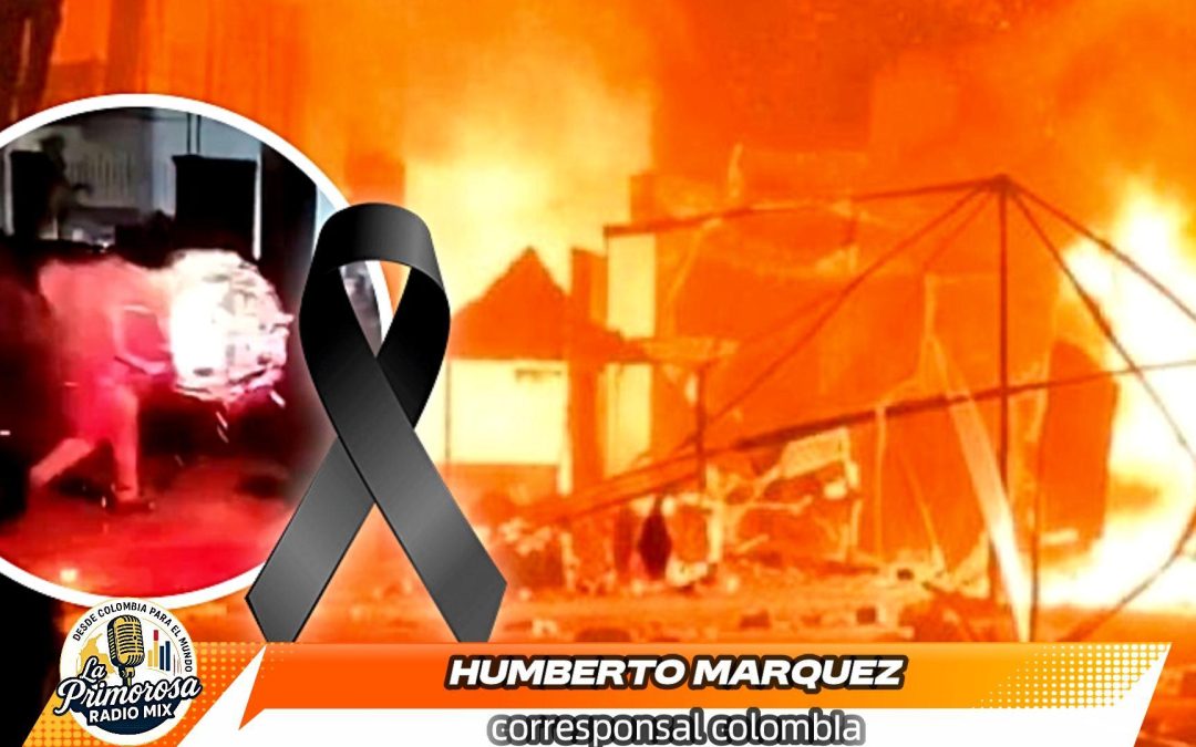Fuerte explosión de pirotecnia durante la quema de toritos durante una fiesta patronal en Guerrero